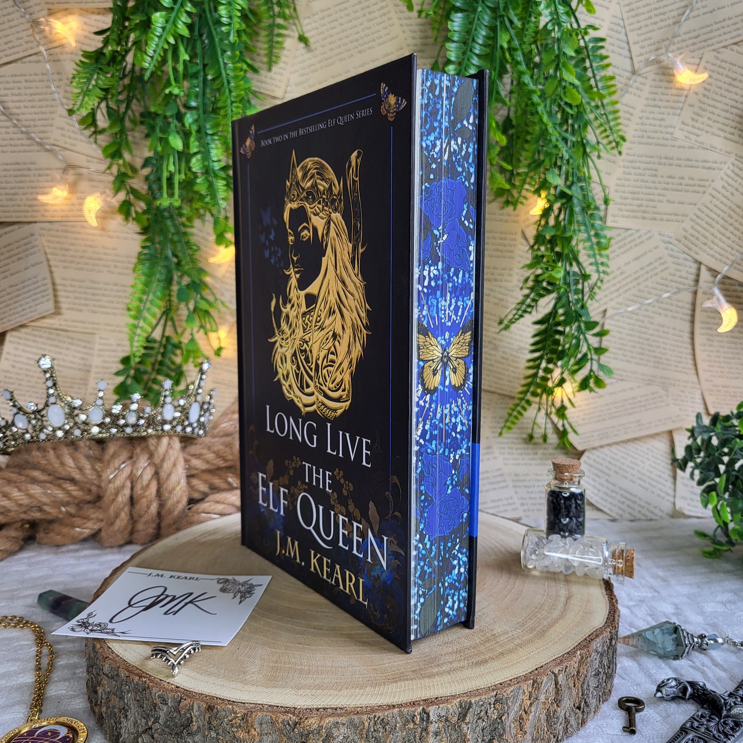 Signed Bookplate - The Elf Queen - Bow Before the Elf Queen/ Long Live the Elf Queen/ Fate Calls the Elf Queen/ Night Meets the Elf Queen