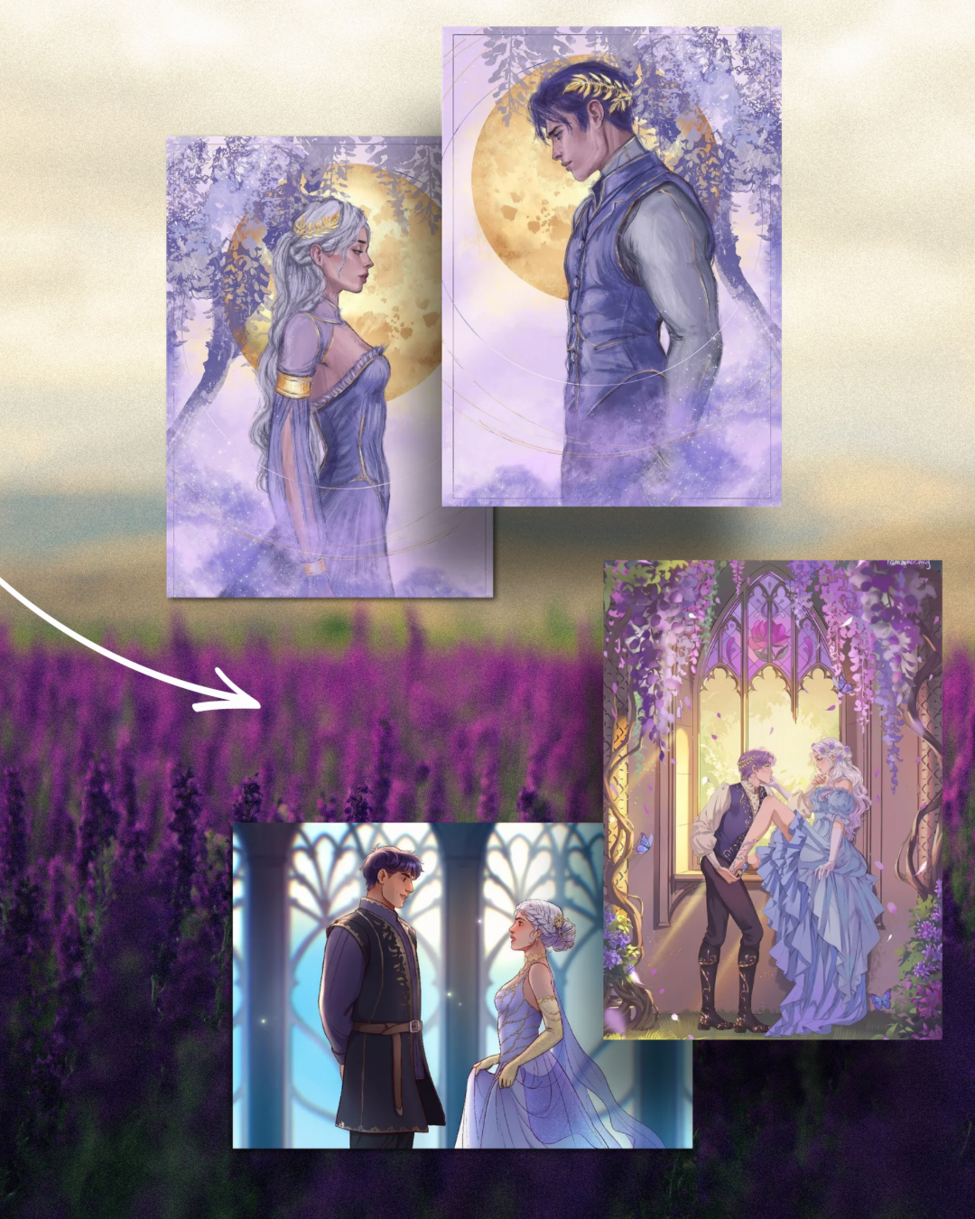 PREORDER - SIGNED BOOKPLATE + ART + OVERLAYS Lies & Lavender