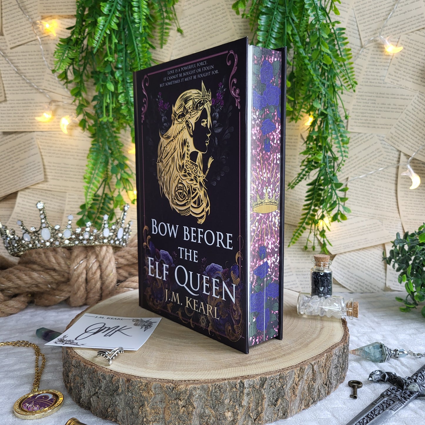 Signed Bookplate - The Elf Queen - Bow Before the Elf Queen/ Long Live the Elf Queen/ Fate Calls the Elf Queen/ Night Meets the Elf Queen