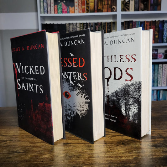 Owlcrate - Wicked Saints + Blessed Monsters (Book 3 is not from Owlcrate)