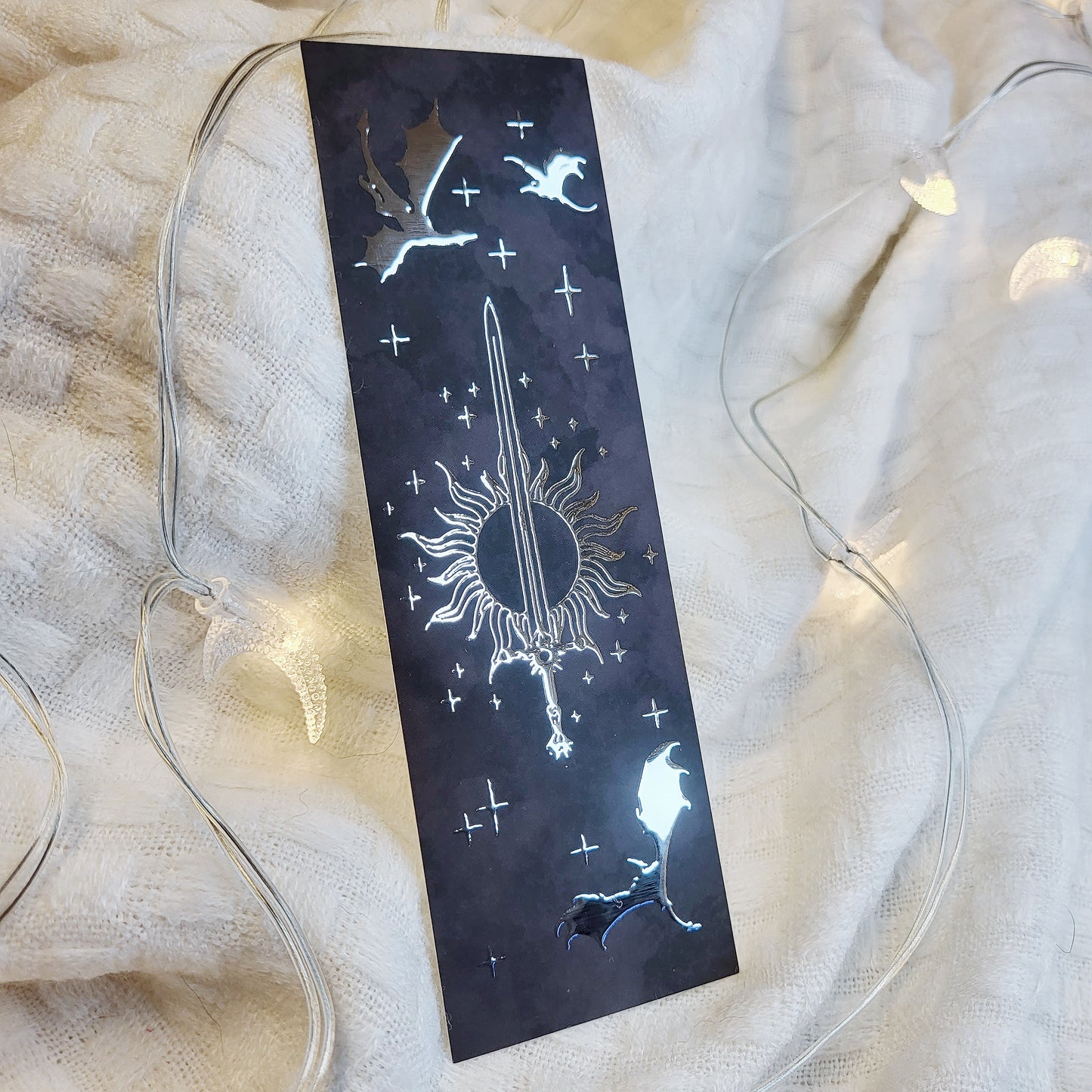 Silver Foil Romantasy Bookmark