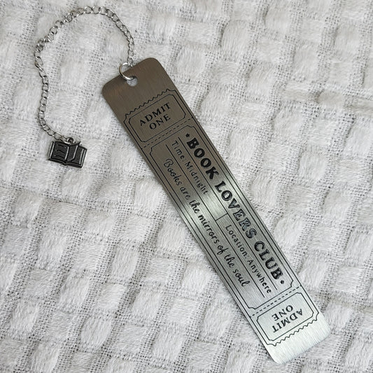 Metal Bookmark - Book Lovers Club