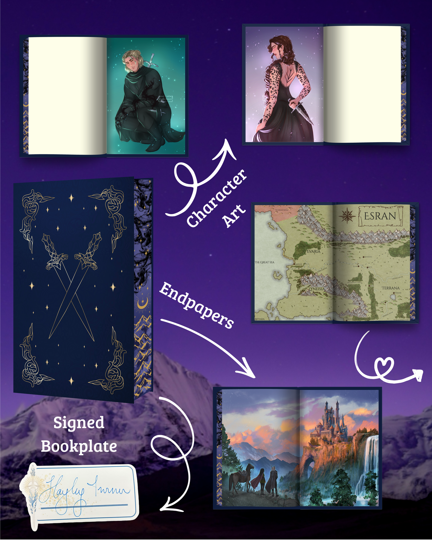 PREORDER - SIGNED BOOKPLATE - Heirs of Esran Book - The Prince of Terrana