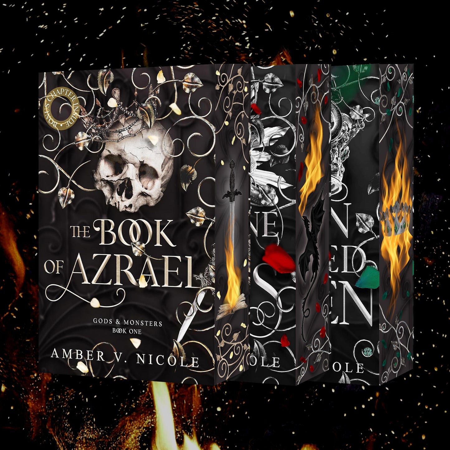 PREORDER Gods and Monsters - The Book of Azrael/ The Throne of Broken Gods/ The Dawn of the Cursed Queen/ The Wrath of the Fallen