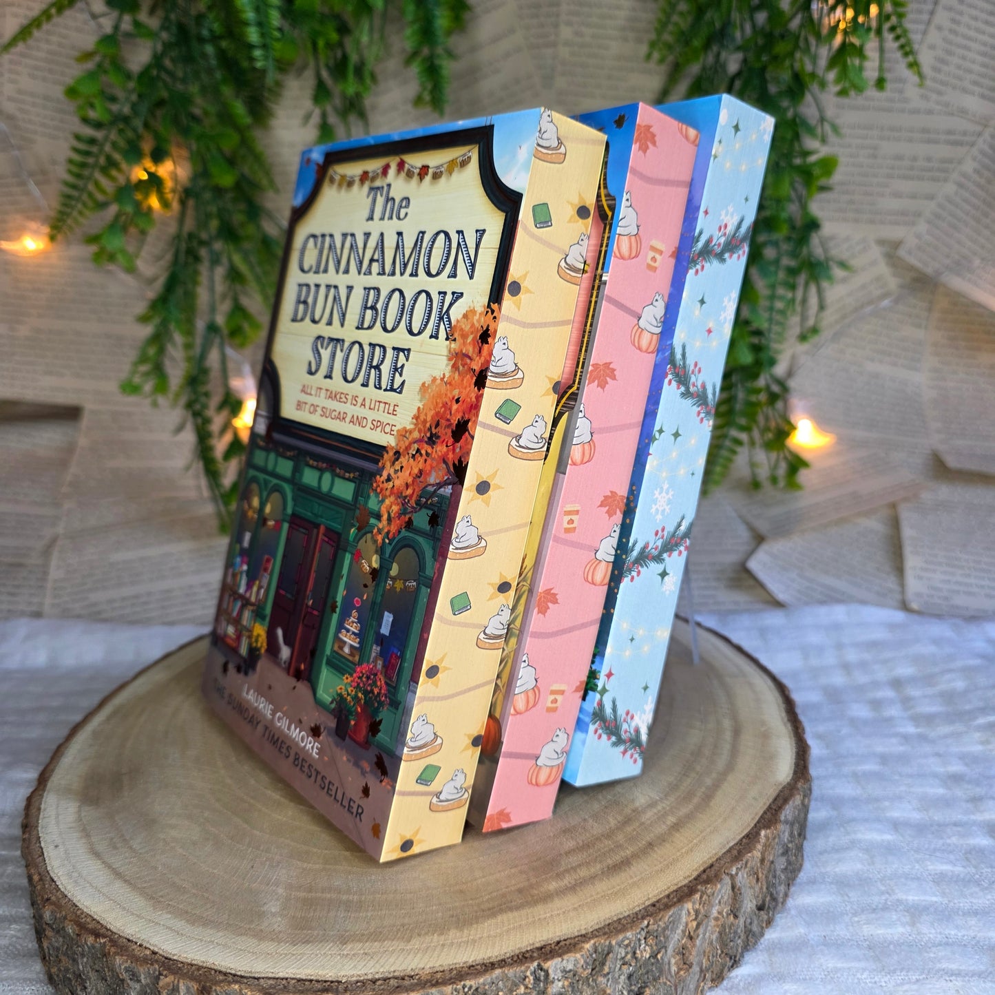 SECONDS The Pumpkin Spice Café/ The Cinnamon Bun Book Store/ The Christmas Tree Farm