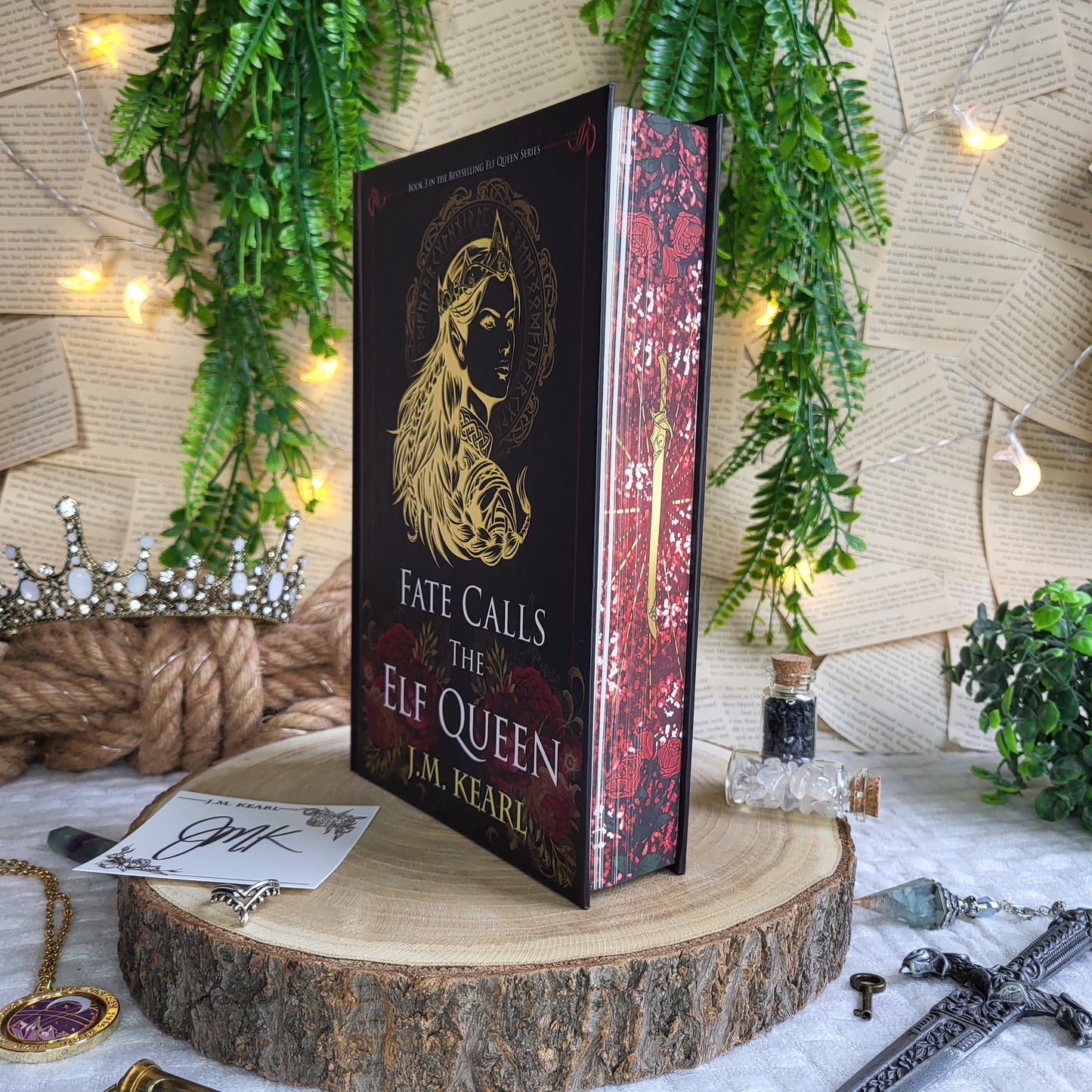 Signed Bookplate - The Elf Queen - Bow Before the Elf Queen/ Long Live the Elf Queen/ Fate Calls the Elf Queen/ Night Meets the Elf Queen