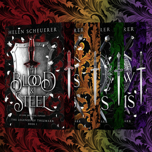 The Legends of Thezmarr (Blood & Steel/ Vows & Ruins/ Fate & Furies/ Shadow & Storms)