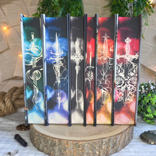 Crowns of Nyaxia Set - The Serpent and the Wings of Night/ The Ashes and the Star-Cursed King/ The Songbird and the Heart of Stone/ Six Scorched Roses/Slaying the Vampire Conqueror/ The Fallen and the Kiss of Dusk