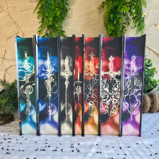 Crowns of Nyaxia Set - The Serpent and the Wings of Night/ The Ashes and the Star-Cursed King/ The Songbird and the Heart of Stone/ Six Scorched Roses/Slaying the Vampire Conqueror/ The Fallen and the Kiss of Dusk/ The Lion and the Deathless Dark