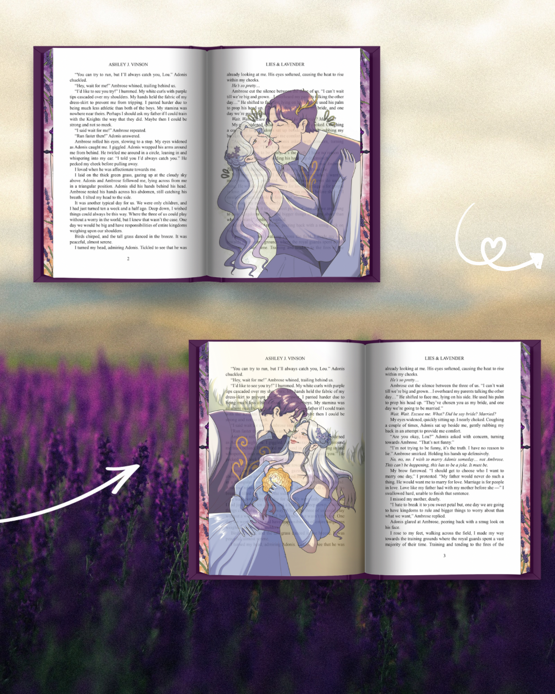 PREORDER - SIGNED BOOKPLATE + ART + OVERLAYS Lies & Lavender