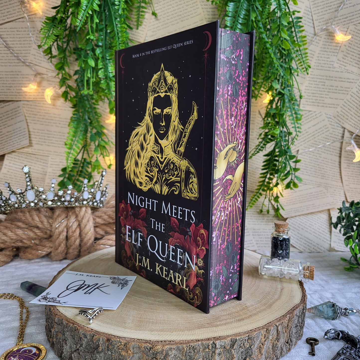 Signed Bookplate - The Elf Queen - Bow Before the Elf Queen/ Long Live the Elf Queen/ Fate Calls the Elf Queen/ Night Meets the Elf Queen