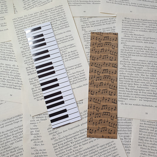 Foiled Piano/ Music Bookmark