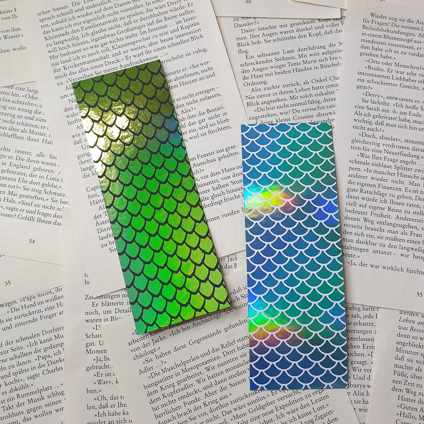 Foiled Dragon Scales/ Mermaid Scales Bookmark