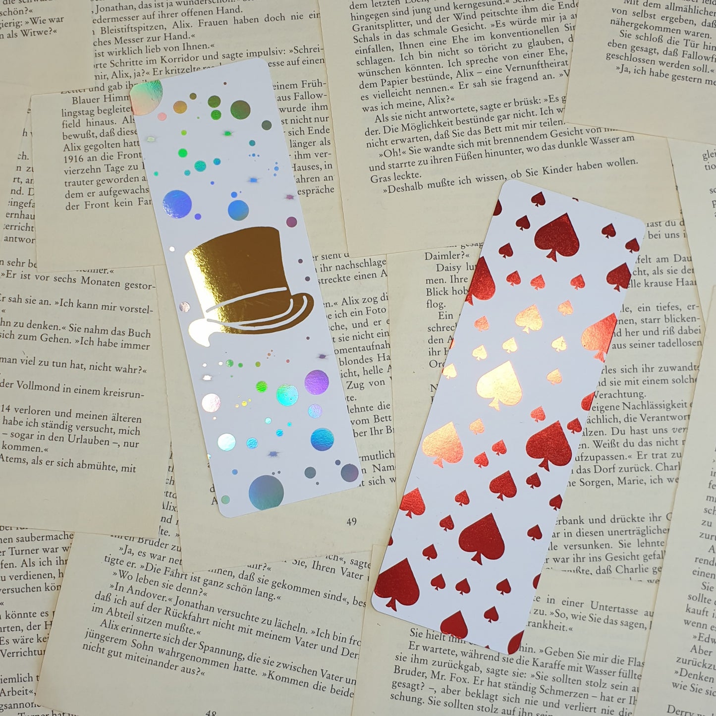 Foiled Caraval inspired Bookmarks