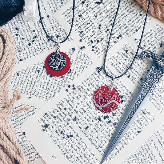 ADSOM inspired Necklace (A Darker Shade of Magic/ London Map)
