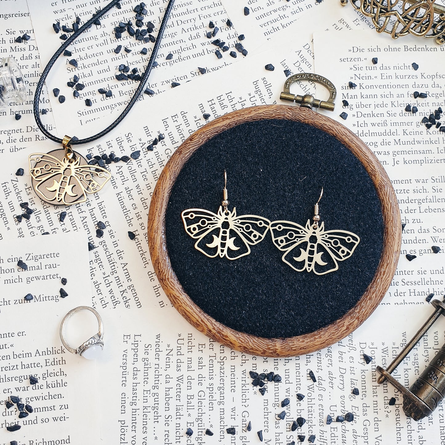 Magical Moth Jewellery (Necklace/ Earrings)
